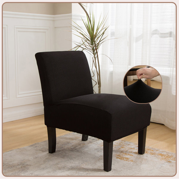 Ebern Designs Washable Stretch Fabric Armless Chair Cover Slipper